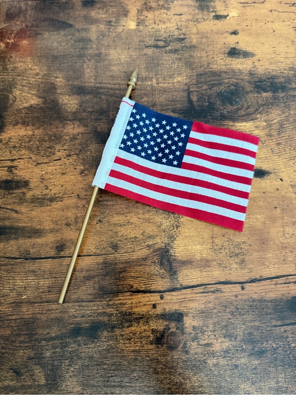 American Flag Handheld Party Flag - Red, White & Blue